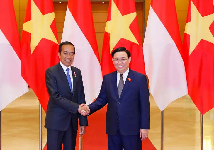 Chủ tịch Quốc hội Vương Đình Huệ hội kiến Tổng thống Indonesia Joko Widodo - Ảnh 1. Chủ tịch Quốc hội Vương Đình Huệ hội kiến Tổng thống Indonesia Joko Widodo - Ảnh 1.