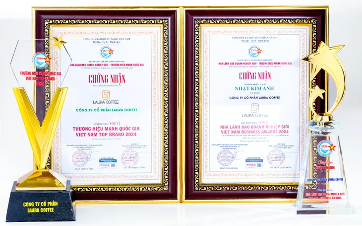 LAURA COFFEE nhận vinh danh tại Thương Hiệu Mạnh Quốc Gia 2024 - Ảnh 2. LAURA COFFEE nhận vinh danh tại Thương Hiệu Mạnh Quốc Gia 2024 - Ảnh 2.