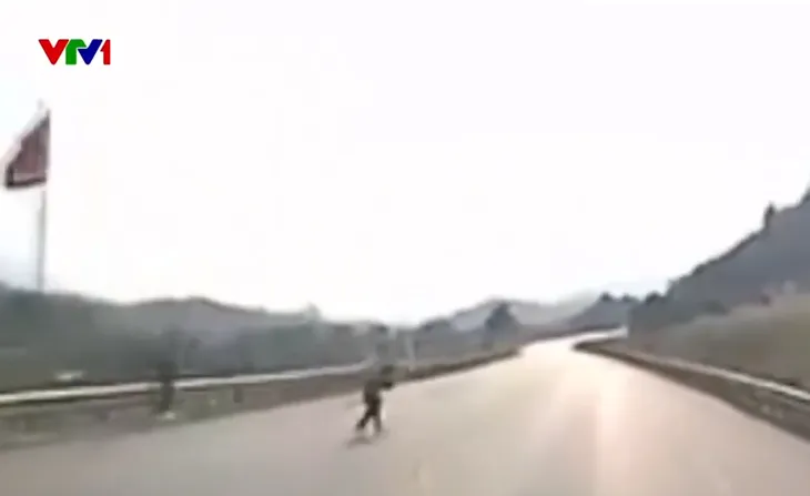 Nguy hiểm đón, trả khách giữa cao tốc Hà Nội - Lào Cai - Ảnh 1. Nguy hiểm đón, trả khách giữa cao tốc Hà Nội - Lào Cai - Ảnh 1.