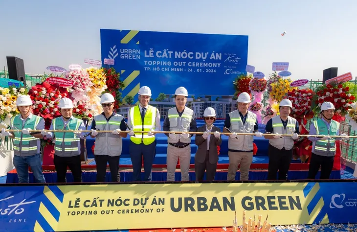 Lễ cất nóc dự án Urban Green tại Thành phố Thủ Đức - Ảnh 1. Lễ cất nóc dự án Urban Green tại Thành phố Thủ Đức - Ảnh 1.