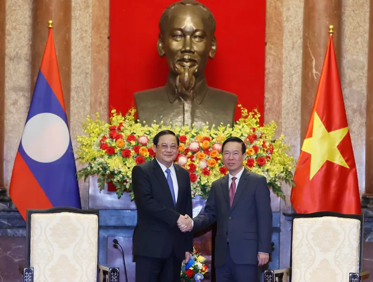 Chủ tịch nước Võ Văn Thưởng tiếp Thủ tướng Lào Sonexay Siphandone - Ảnh 1. Chủ tịch nước Võ Văn Thưởng tiếp Thủ tướng Lào Sonexay Siphandone - Ảnh 1.