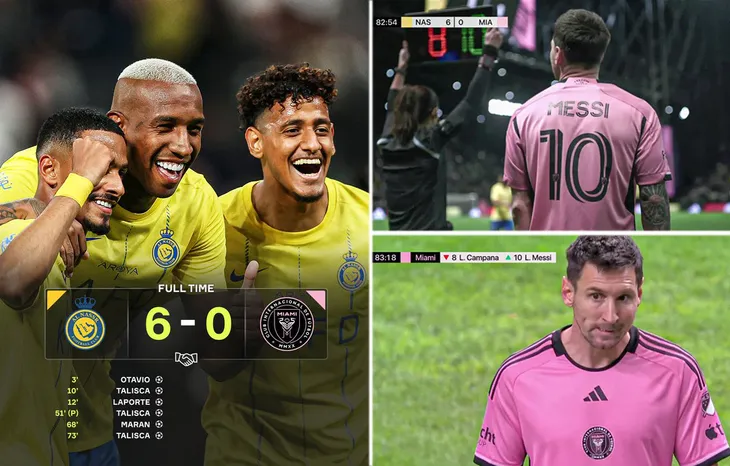 Inter Miami nhận thất bại thảm hại trước Al Nassr - Ảnh 1. Inter Miami nhận thất bại thảm hại trước Al Nassr - Ảnh 1.
