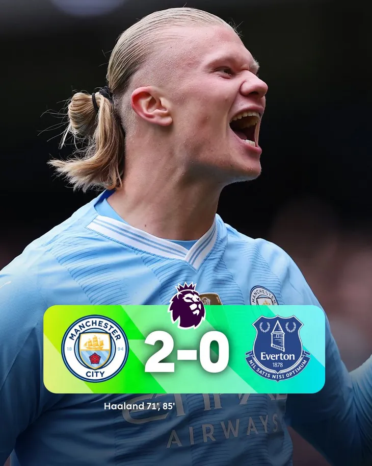 Erling Haaland lập cú đúp, Man City giành 3 điểm trước Everton - Ảnh 1.