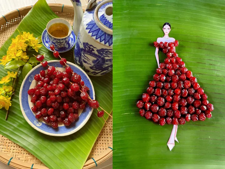 Lưu trữ văn hóa mứt Tết dân gian bằng thời trang - Ảnh 1. Lưu trữ văn hóa mứt Tết dân gian bằng thời trang - Ảnh 1.