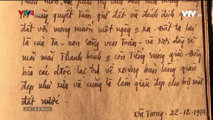 Cuốn nhật ký cháy bỏng tình yêu quê hương của người lính trẻ hy sinh ở Vị Xuyên - Ảnh 7. Cuốn nhật ký cháy bỏng tình yêu quê hương của người lính trẻ hy sinh ở Vị Xuyên - Ảnh 7.