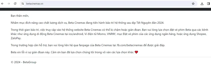 Công bố chiếu phi lợi nhuận phim Đào, phở và piano, website một cụm rạp không thể truy cập - Ảnh 1. Công bố chiếu phi lợi nhuận phim Đào, phở và piano, website một cụm rạp không thể truy cập - Ảnh 1.
