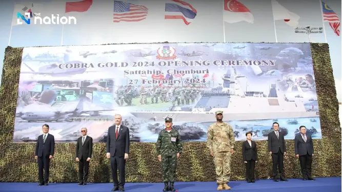 Mỹ - Thái Lan bắt đầu cuộc tập trận Hổ mang Vàng 2024 - Ảnh 1. Mỹ - Thái Lan bắt đầu cuộc tập trận Hổ mang Vàng 2024 - Ảnh 1.