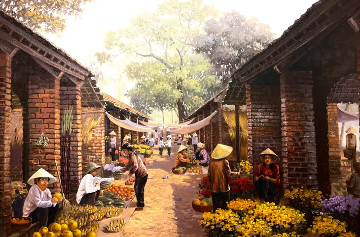 Trần Nguyên - Người giữ hồn làng quê Việt qua tranh vẽ - Ảnh 6. Trần Nguyên - Người giữ hồn làng quê Việt qua tranh vẽ - Ảnh 6.