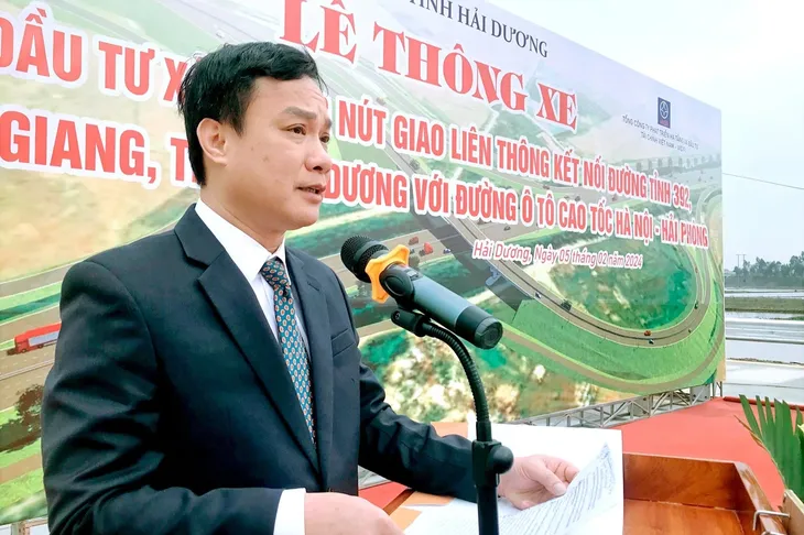Hải Dương thông xe nút giao với cao tốc Hà Nội - Hải Phòng - Ảnh 1. Hải Dương thông xe nút giao với cao tốc Hà Nội - Hải Phòng - Ảnh 1.