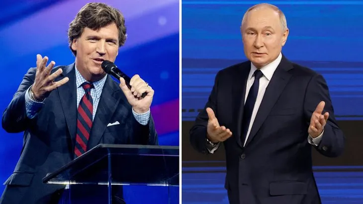 Tổng thống Putin lần đầu trả lời truyền thông Mỹ từ khi chiến sự Ukraine bùng phát - Ảnh 1. Tổng thống Putin lần đầu trả lời truyền thông Mỹ từ khi chiến sự Ukraine bùng phát - Ảnh 1.