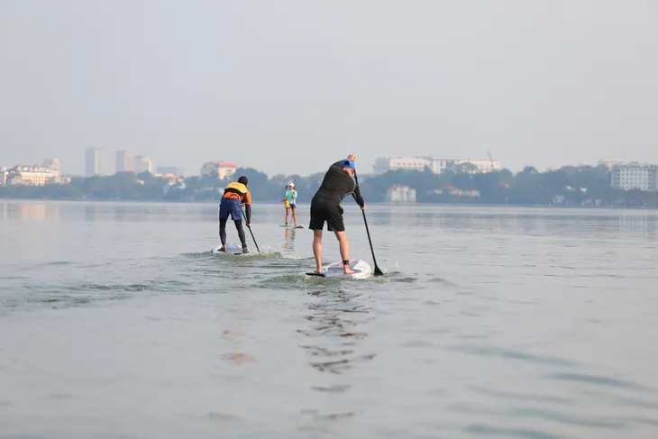Thú chơi SUP ở Hà Nội - Ảnh 5. Thú chơi SUP ở Hà Nội - Ảnh 5.