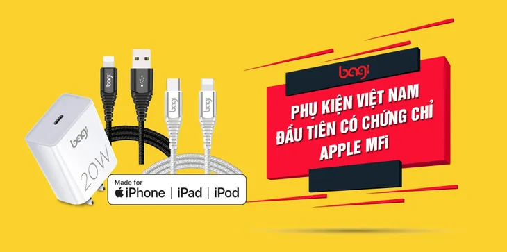 Bagi - thương hiệu phụ kiện điện thoại Việt Nam đạt chuẩn quốc tế - Ảnh 1. Bagi - thương hiệu phụ kiện điện thoại Việt Nam đạt chuẩn quốc tế - Ảnh 1.