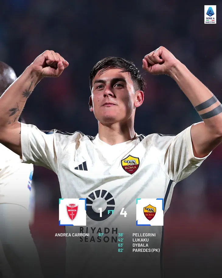 Serie A | Hàng công rực sáng, Roma thắng đậm Monza - Ảnh 1. Serie A | Hàng công rực sáng, Roma thắng đậm Monza - Ảnh 1.
