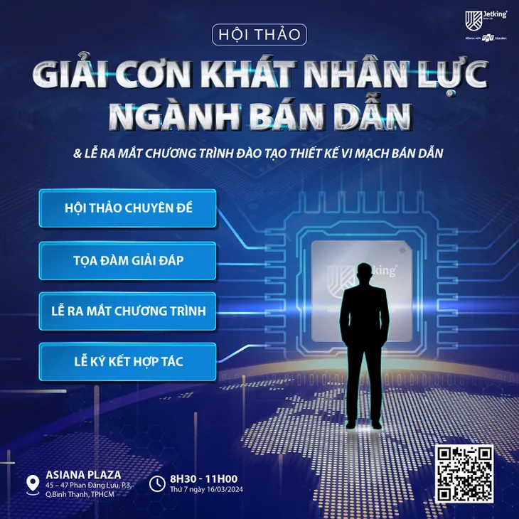 Hội thảo giải cơn khát nguồn nhân lực ngành bán dẫn cùng FPT Jetking - Ảnh 2. Hội thảo giải cơn khát nguồn nhân lực ngành bán dẫn cùng FPT Jetking - Ảnh 2.