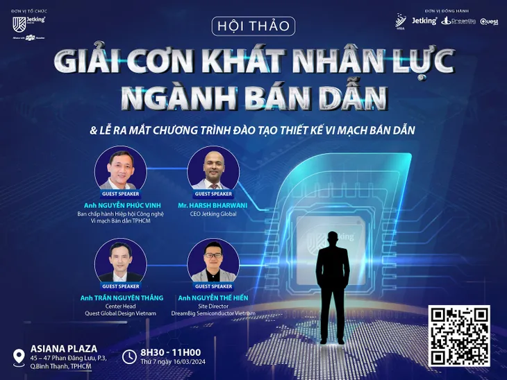 Hội thảo giải cơn khát nguồn nhân lực ngành bán dẫn cùng FPT Jetking - Ảnh 1. Hội thảo giải cơn khát nguồn nhân lực ngành bán dẫn cùng FPT Jetking - Ảnh 1.