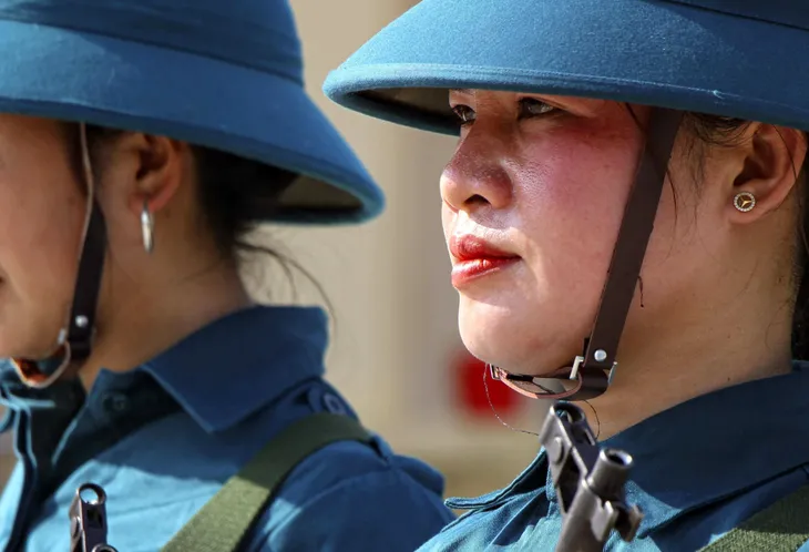 Những “bông hồng” trên thao trường nắng gió ở Điện Biên - Ảnh 2. Những “bông hồng” trên thao trường nắng gió ở Điện Biên - Ảnh 2.