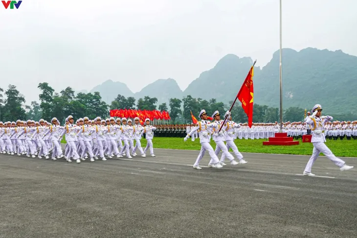 Quân đội: Tinh chỉnh hợp luyện diễu binh, diễu hành Lễ kỷ niệm 70 năm chiến thắng Điện Biên Phủ - Ảnh 6. Quân đội: Tinh chỉnh hợp luyện diễu binh, diễu hành Lễ kỷ niệm 70 năm chiến thắng Điện Biên Phủ - Ảnh 6.