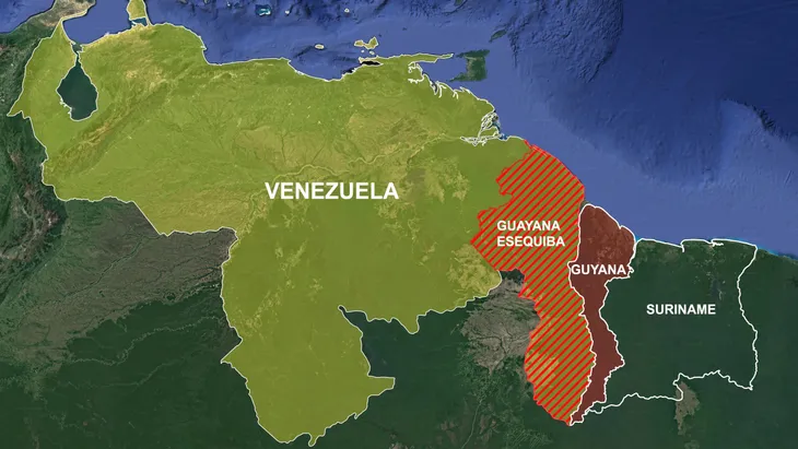 Gia tăng căng thẳng giữa Venezuela và nước láng giềng Guyana - Ảnh 1. Gia tăng căng thẳng giữa Venezuela và nước láng giềng Guyana - Ảnh 1.