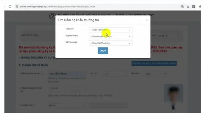 Hướng dẫn cách đăng ký dự thi tốt nghiệp THPT 2024 trực tuyến - Ảnh 4.