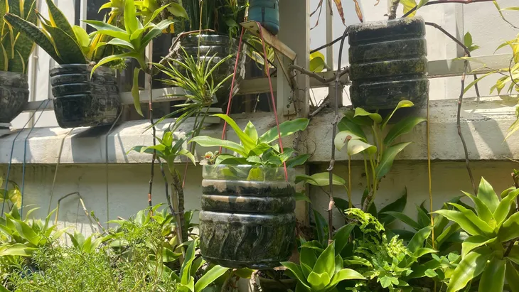 TP Hồ Chí Minh: Góc phố xanh từ rác thải tái chế - Ảnh 2. TP Hồ Chí Minh: Góc phố xanh từ rác thải tái chế - Ảnh 2.