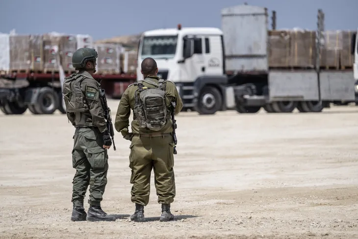 Israel mở cửa khẩu viện trợ mới vào Dải Gaza - Ảnh 1. Israel mở cửa khẩu viện trợ mới vào Dải Gaza - Ảnh 1.