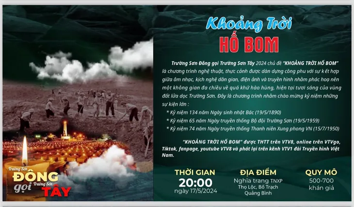 THTT chương trình nghệ thuật “Khoảng trời hố bom” (20h ngày 17/5, VTV8) - Ảnh 2. THTT chương trình nghệ thuật “Khoảng trời hố bom” (20h ngày 17/5, VTV8) - Ảnh 2.