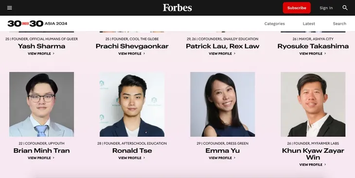 Chàng sinh viên Việt lọt danh sách gương mặt trẻ nổi bật châu Á của Forbes - Ảnh 1.