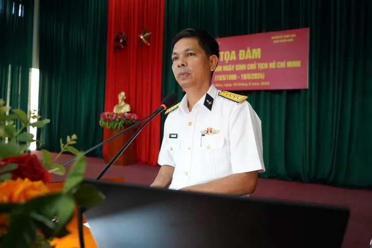 Hải quân tổ chức Tọa đàm kỷ niệm 134 năm Ngày sinh Chủ tịch Hồ Chí Minh - Ảnh 1. Hải quân tổ chức Tọa đàm kỷ niệm 134 năm Ngày sinh Chủ tịch Hồ Chí Minh - Ảnh 1.