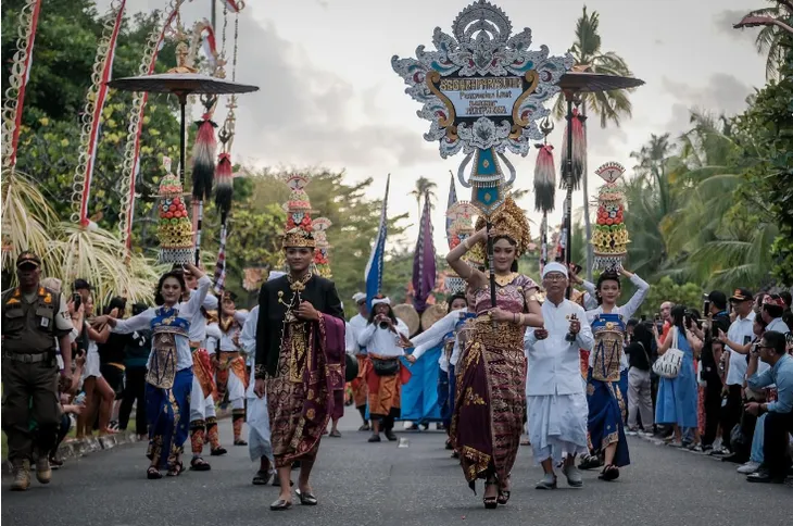 Khoảng 50.000 người tới đảo du lịch Bali (Indonesia) nhân dịp Diễn đàn Nước thế giới lần thứ 10 - Ảnh 1. Khoảng 50.000 người tới đảo du lịch Bali (Indonesia) nhân dịp Diễn đàn Nước thế giới lần thứ 10 - Ảnh 1.