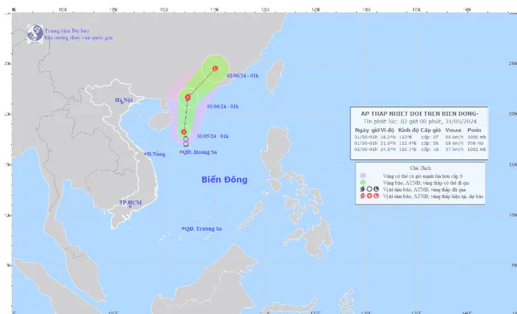 Áp thấp nhiệt đới có thể mạnh lên thành bão - Ảnh 1. Áp thấp nhiệt đới có thể mạnh lên thành bão - Ảnh 1.