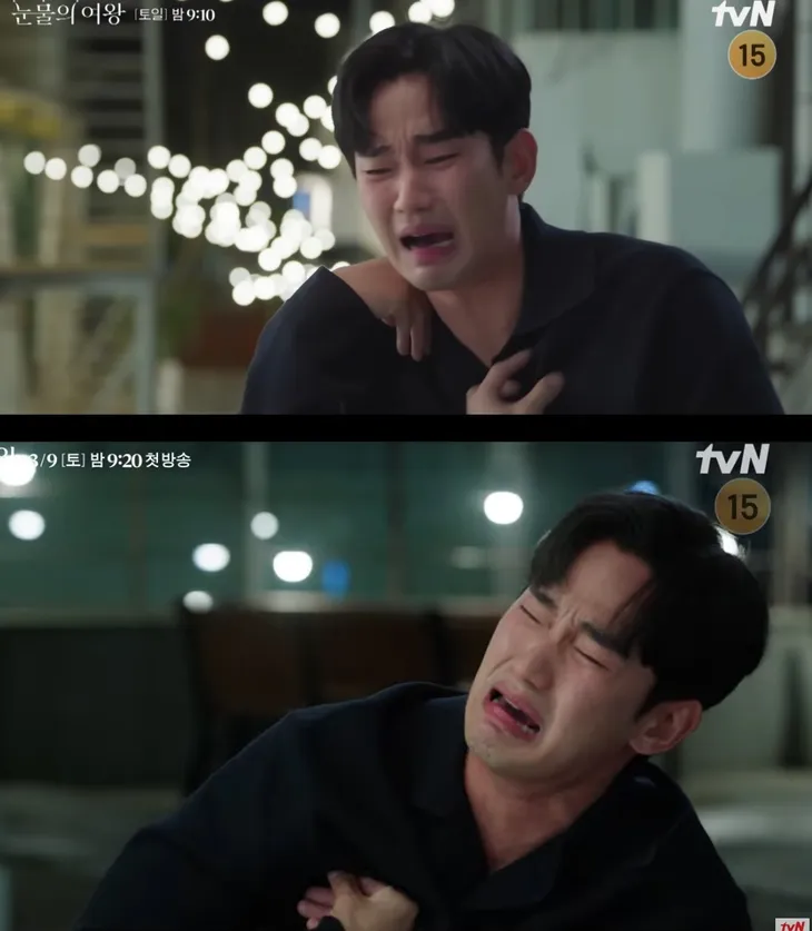 Kim Soo Hyun tái hiện cảnh khóc lóc Nữ hoàng nước mắt cực lầy lội tại Baeksang 2024 - Ảnh 4. Kim Soo Hyun tái hiện cảnh khóc lóc Nữ hoàng nước mắt cực lầy lội tại Baeksang 2024 - Ảnh 4.