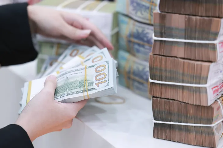 Sẵn sàng bật chế độ can thiệp ngoại tệ khi tỷ giá bất lợi - Ảnh 1. Sẵn sàng bật chế độ can thiệp ngoại tệ khi tỷ giá bất lợi - Ảnh 1.