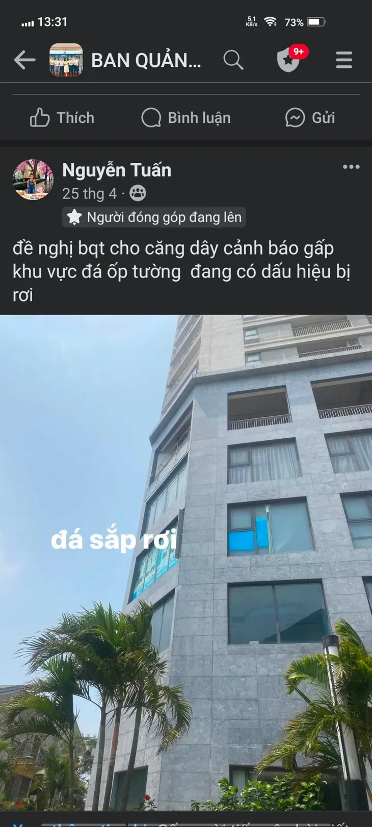 Đá ốp toà nhà rơi trúng bé trai 2 tuổi tại chung cư FLC Garden City - Ảnh 4. Đá ốp toà nhà rơi trúng bé trai 2 tuổi tại chung cư FLC Garden City - Ảnh 4.