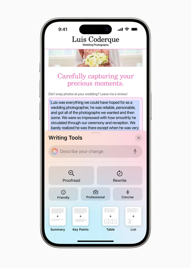 iOS 18 ra mắt: Tích hợp AI Apple Intelligence và ChatGPT - Ảnh 4. iOS 18 ra mắt: Tích hợp AI Apple Intelligence và ChatGPT - Ảnh 4.