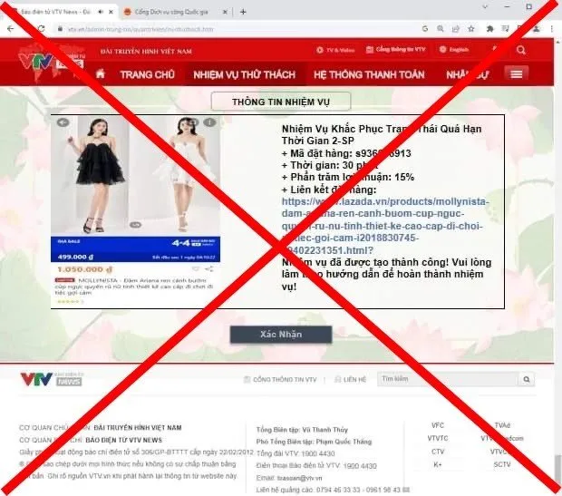 Nhiều chiêu mạo danh VTV để lừa đảo: Từ giả MC, BTV đến bản cam kết dấu đỏ - Ảnh 1. Nhiều chiêu mạo danh VTV để lừa đảo: Từ giả MC, BTV đến bản cam kết dấu đỏ - Ảnh 1.