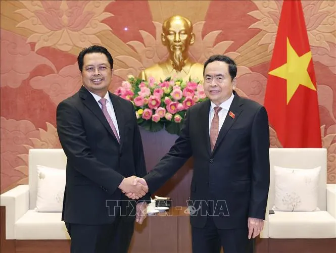Chủ tịch Quốc hội Trần Thanh Mẫn tiếp Phó Chủ tịch Thượng viện Indonesia - Ảnh 1. Chủ tịch Quốc hội Trần Thanh Mẫn tiếp Phó Chủ tịch Thượng viện Indonesia - Ảnh 1.