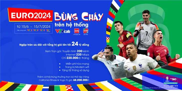 EURO 2024 - Bùng cháy trên VTVcab - Ảnh 3. EURO 2024 - Bùng cháy trên VTVcab - Ảnh 3.