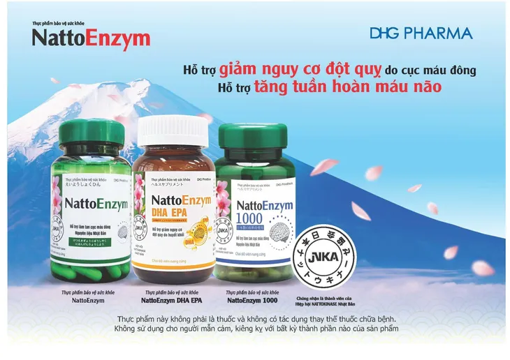 NattoEnzym DHA EPA: bước tiến mới của Dược Hậu Giang trong ngăn ngừa đột quỵ - Ảnh 5. NattoEnzym DHA EPA: bước tiến mới của Dược Hậu Giang trong ngăn ngừa đột quỵ - Ảnh 5.