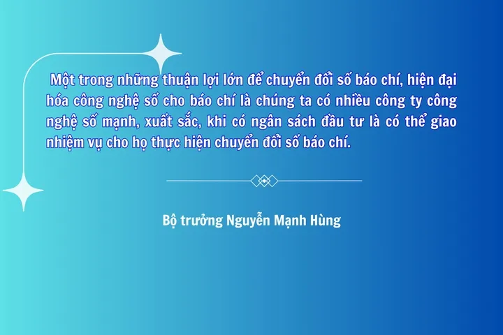 Cần đầu tư cho công nghệ số để chuyển đổi số các cơ quan báo chí - Ảnh 1. Cần đầu tư cho công nghệ số để chuyển đổi số các cơ quan báo chí - Ảnh 1.