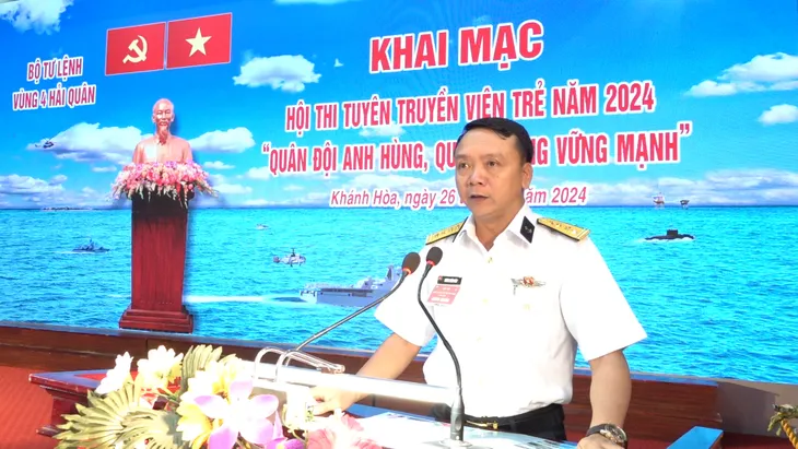 Vùng 4 Hải quân tổ chức hội thi tuyên truyền viên trẻ năm 2024 - Ảnh 3. Vùng 4 Hải quân tổ chức hội thi tuyên truyền viên trẻ năm 2024 - Ảnh 3.