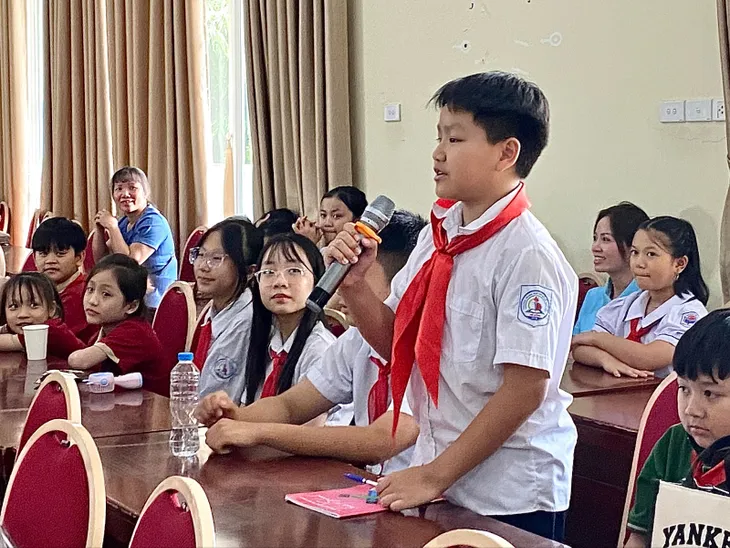 Thiếu nhi Thủ đô “nói lời hay, làm việc tốt, ứng xử văn minh” - Ảnh 2. Thiếu nhi Thủ đô “nói lời hay, làm việc tốt, ứng xử văn minh” - Ảnh 2.