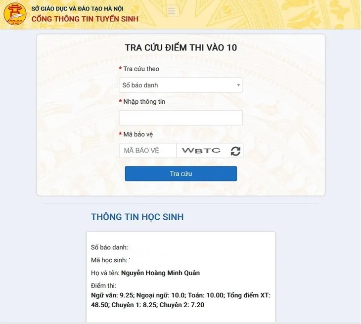 Thủ khoa thi lớp 10 ở Hà Nội thích Toán và Tin học, rất giỏi tiếng Anh - Ảnh 1. Thủ khoa thi lớp 10 ở Hà Nội thích Toán và Tin học, rất giỏi tiếng Anh - Ảnh 1.