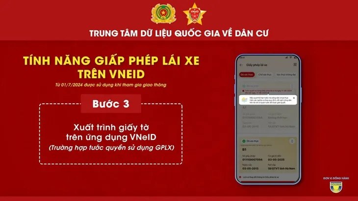 Cảnh sát giao thông Hà Nội kiểm tra, tạm giữ giấy phép lái xe trên ứng dụng VNeID - Ảnh 5. Cảnh sát giao thông Hà Nội kiểm tra, tạm giữ giấy phép lái xe trên ứng dụng VNeID - Ảnh 5.