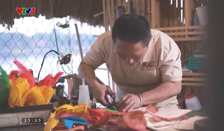 Sáng tạo đồ thủ công từ xơ mướp - Ảnh 1. Sáng tạo đồ thủ công từ xơ mướp - Ảnh 1.