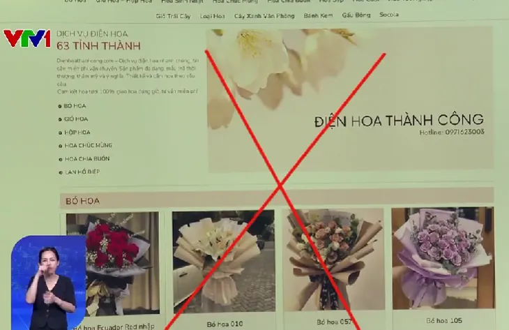 Giả mạo website bán hoa trực tuyến trục lợi hàng chục tỷ đồng - Ảnh 1. Giả mạo website bán hoa trực tuyến trục lợi hàng chục tỷ đồng - Ảnh 1.