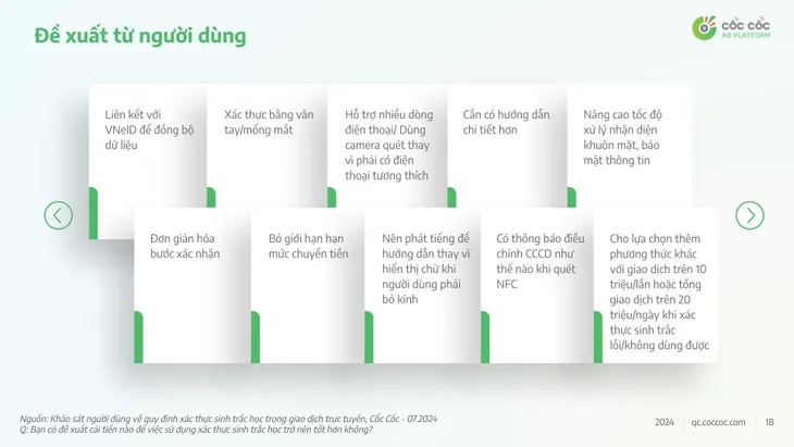 Người dùng trên Internet nói gì về xác thực sinh trắc học với giao dịch chuyển tiền trực tuyến? - Ảnh 5. Người dùng trên Internet nói gì về xác thực sinh trắc học với giao dịch chuyển tiền trực tuyến? - Ảnh 5.
