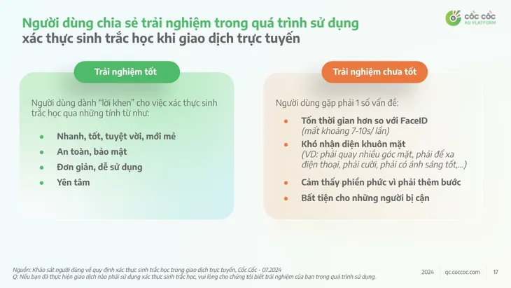 Người dùng trên Internet nói gì về xác thực sinh trắc học với giao dịch chuyển tiền trực tuyến? - Ảnh 4. Người dùng trên Internet nói gì về xác thực sinh trắc học với giao dịch chuyển tiền trực tuyến? - Ảnh 4.