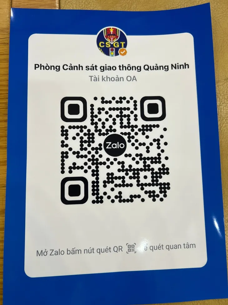 Công an Quảng Ninh chính thức tiếp nhận phản ánh của người dân về TTATGT qua Zalo - Ảnh 4. Công an Quảng Ninh chính thức tiếp nhận phản ánh của người dân về TTATGT qua Zalo - Ảnh 4.