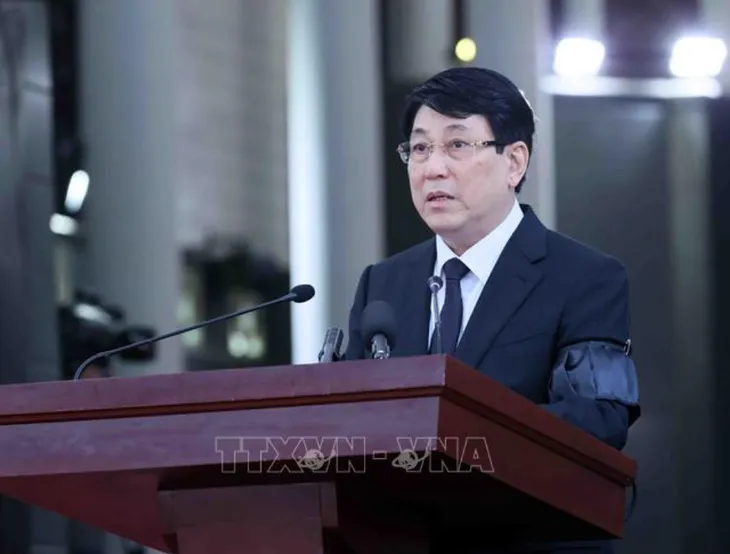 Cử hành trọng thể Lễ viếng Tổng Bí thư Nguyễn Phú Trọng tại Nhà tang lễ Quốc gia - Ảnh 7. Cử hành trọng thể Lễ viếng Tổng Bí thư Nguyễn Phú Trọng tại Nhà tang lễ Quốc gia - Ảnh 7.