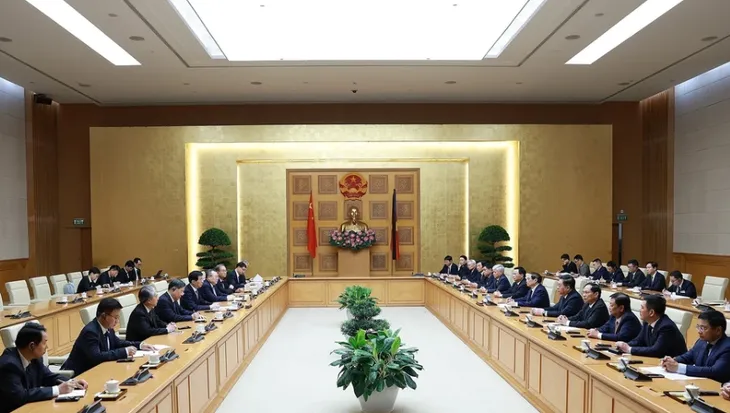 Thủ tướng Phạm Minh Chính tiếp Chủ tịch Chính hiệp Trung Quốc - Ảnh 1. Thủ tướng Phạm Minh Chính tiếp Chủ tịch Chính hiệp Trung Quốc - Ảnh 1.